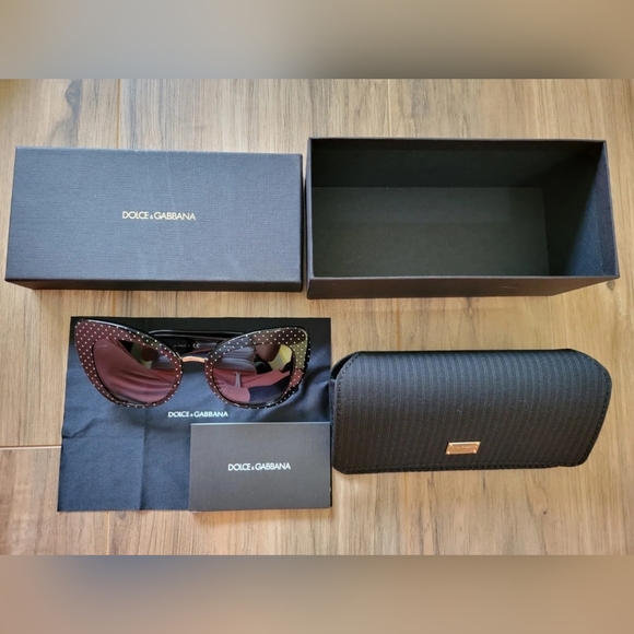 New Dolce&Gabbana DG4319 501/8G 51-22 140mm Cat Eye Sunglasses - Picture 6 of 6